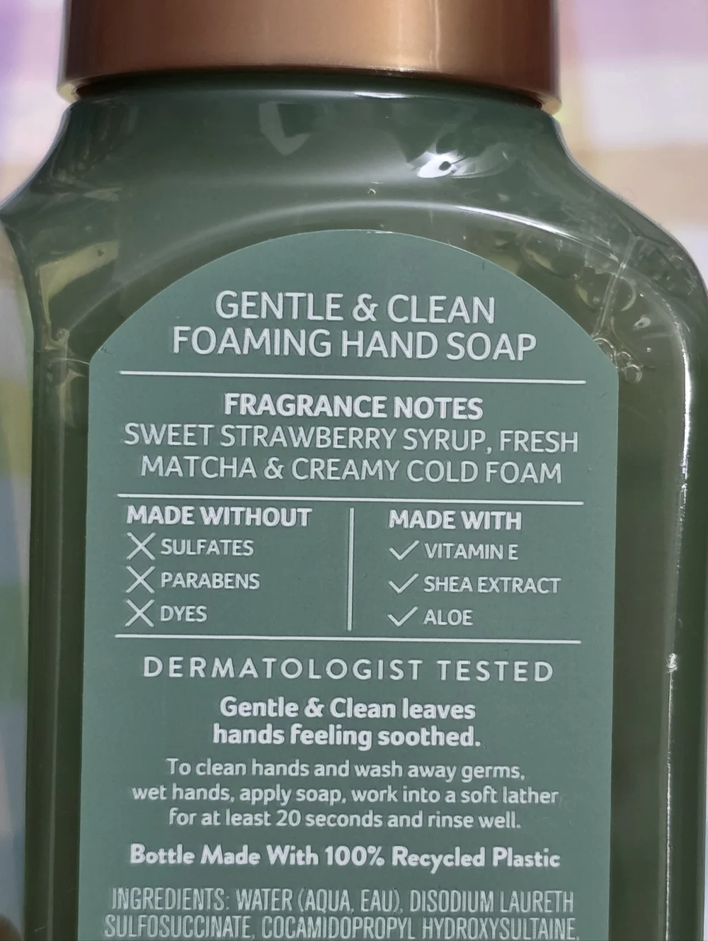Bath & Body Works Morning Matcha Foaming Hand Soap 8oz NEW RARE